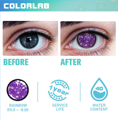 TWINKLE STAR PURPLE CONTACT LENSES(YEARLY)
