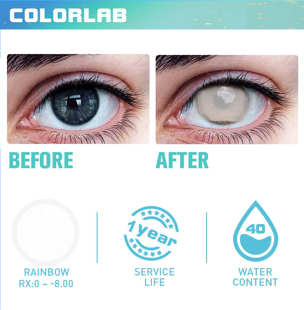 BLIND WHITE CONTACT LENSES(YEARLY)