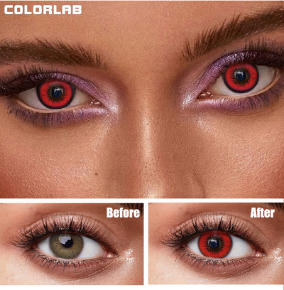 MULTI REAL RED CONTACT LENSES(YEARLY)