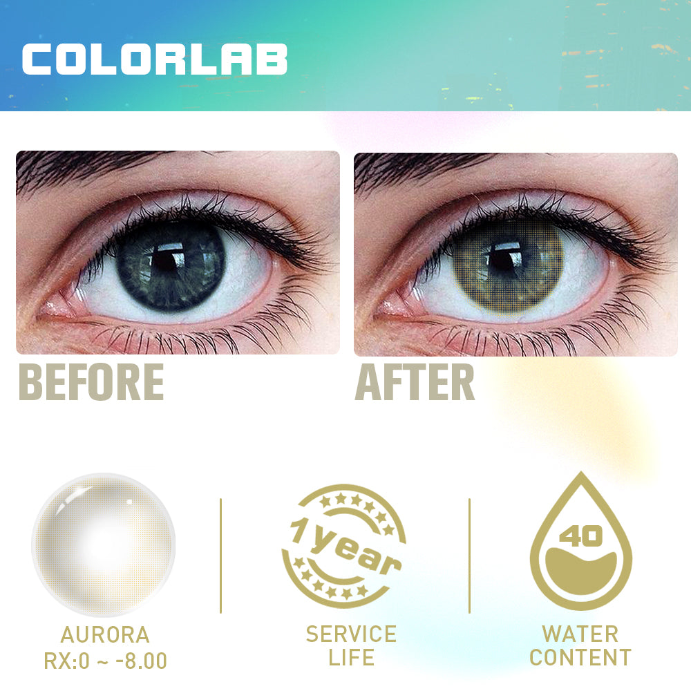 AURORA BROWN CONTACT LENSES(Yearly)