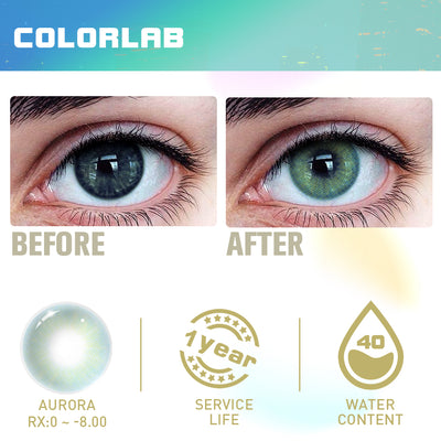 AURORA BLUE CONTACT LENSES(Yearly)