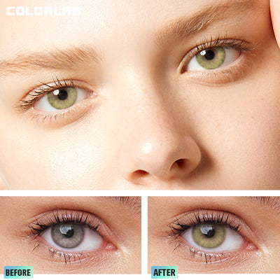 AURORA YELLOW GREEN CONTACT LENSES(Yearly)