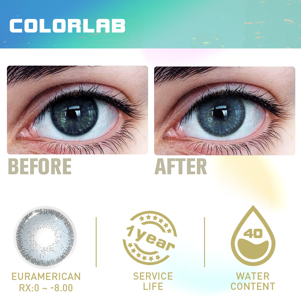 Chicago BLUE CONTACT LENSES(Yearly)