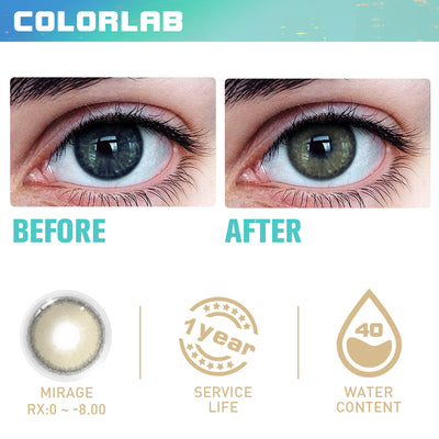 MIRAGE  DARK BROWN CONTACT LENSES(Yearly)