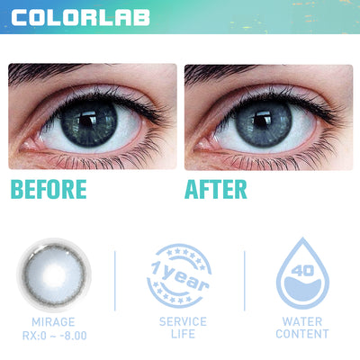 MIRAGE BLUE CONTACT LENSES(Yearly)
