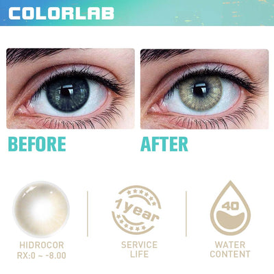 HID GRAPHITE HAZEL CONTACT LENSES(Yearly)