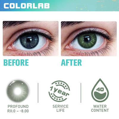 PROFOUND GREEN CONTACT LENSES(Yearly)