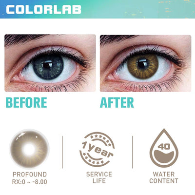 PROFOUND BROWN CONTACT LENSES(Yearly)