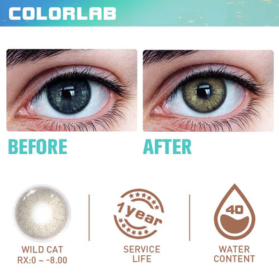 WILD CAT BROWN CONTACT LENSES(Yearly)