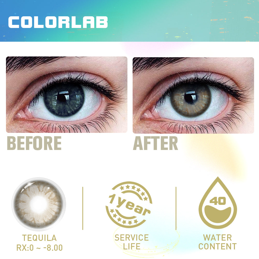 TEQUILA BROWN CONTACT LENSES(Yearly)