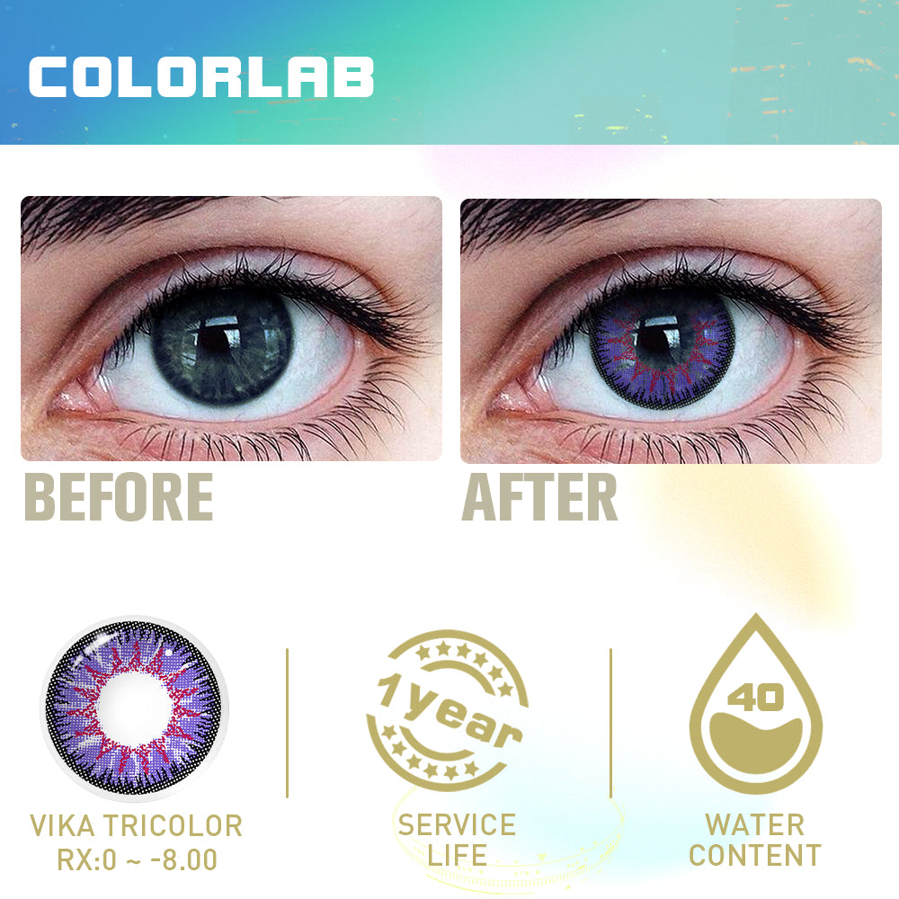 VIKA VIOLET CONTACT LENSES(Yearly)