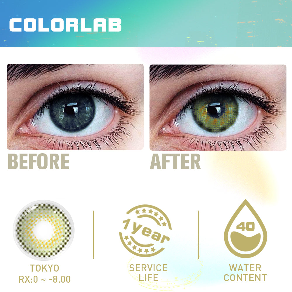 LA GIRL GREEN CONTACT LENSES(Yearly)