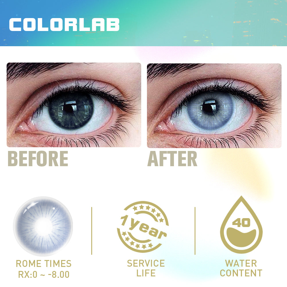 ROME TIMES BLUE CONTACT LENSES(Yearly)