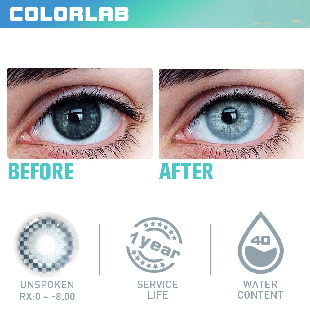 UNSPOKEN BLUE CONTACT LENSES(Yearly)