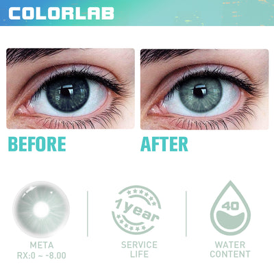 META GREEN CONTACT LENSES(Yearly)