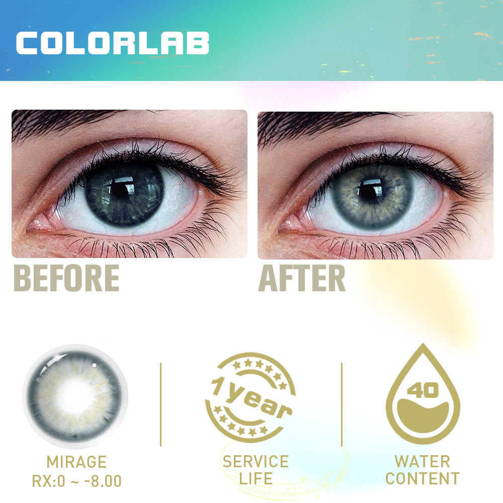 AEGEAN SEA GREY CONTACT LENSES(Yearly)