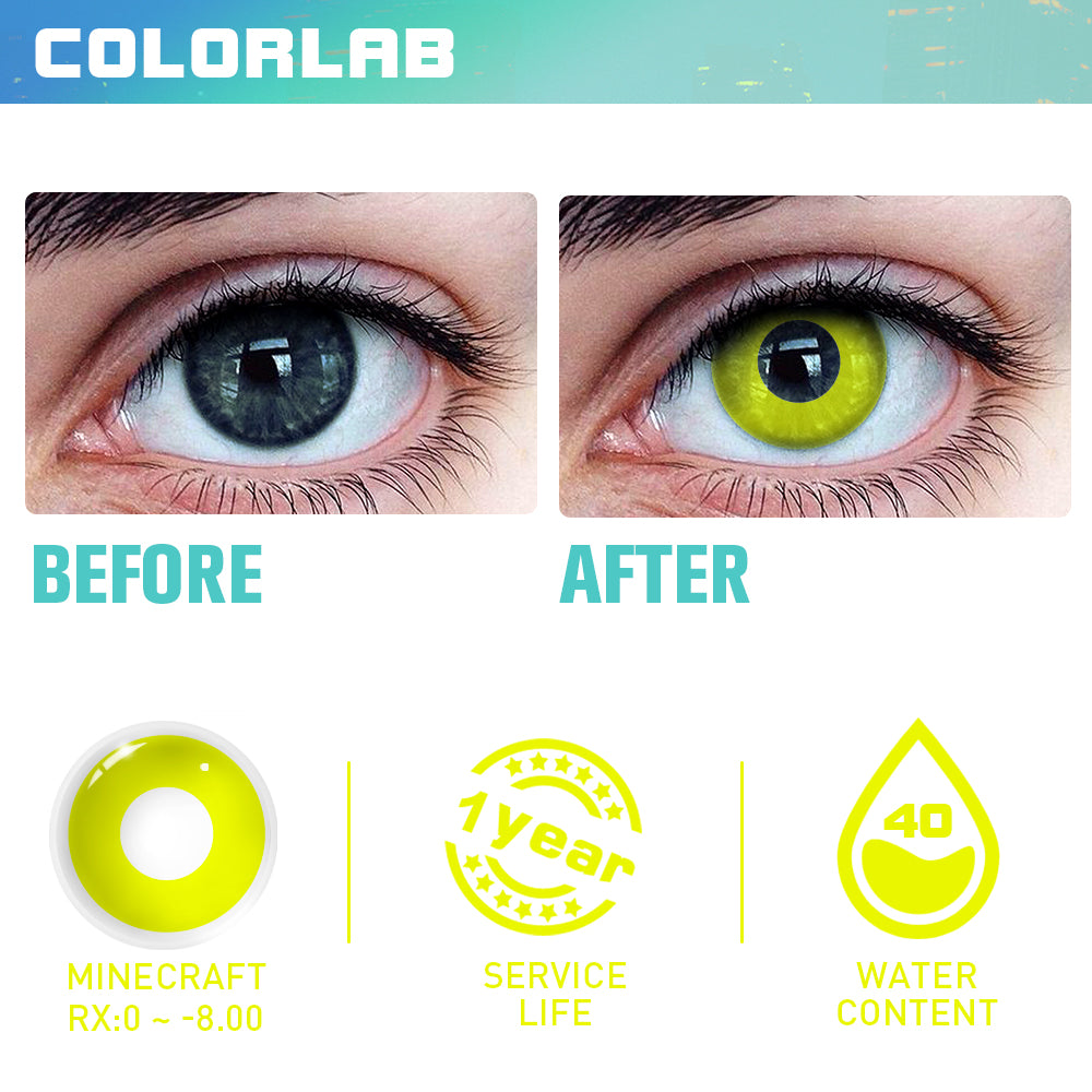 BLOCK YELLOW CONTACT LENSES(YEARLY)