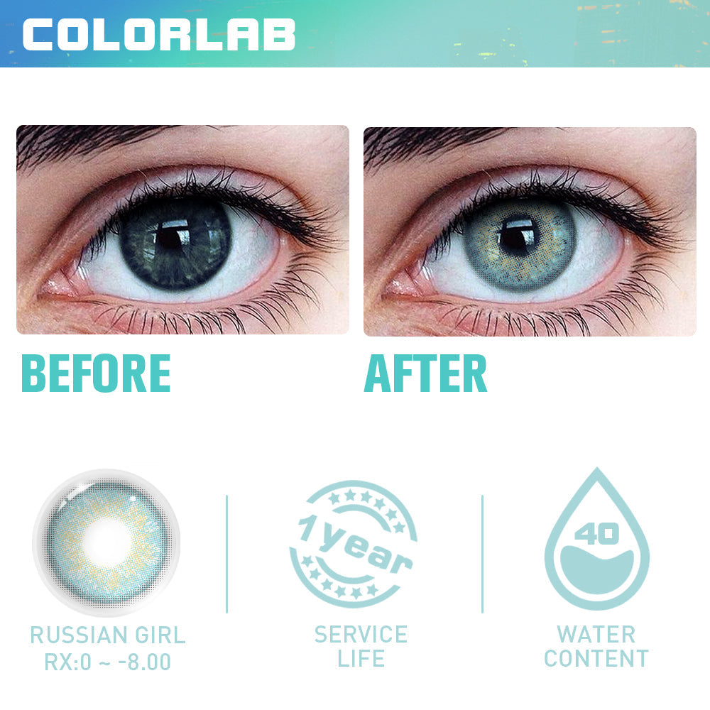 Miami BLUE CONTACT LENSES(Yearly)