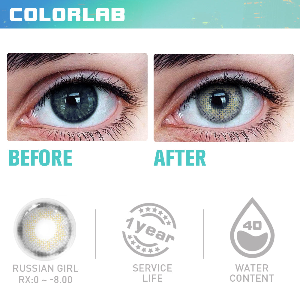 Miami GREY CONTACT LENSES(Yearly)