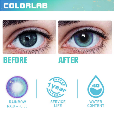 MULTI GALACTIC BLUE CONTACT LENSES(YEARLY)